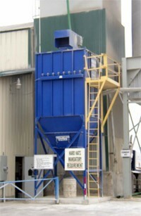 cement dust collection blue 
